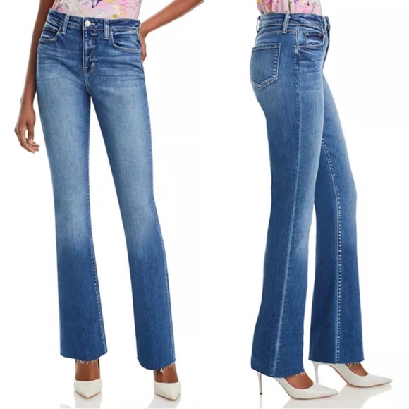 L'AGENCE Denim - L'AGENCE Ruth High-Rise Straight Jeans in Cambridge Size 30